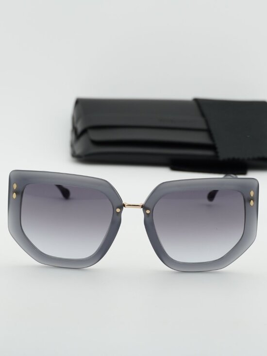 Isabel Marant IM 0149/S 0FT3 GB Geometric Sunglasses - Grey/Gold main image 7